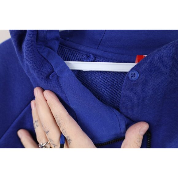 Nike Womens Medium Detroit Pistons Basketball French Terry Modern Cape Hoodie - Picture 14 of 16